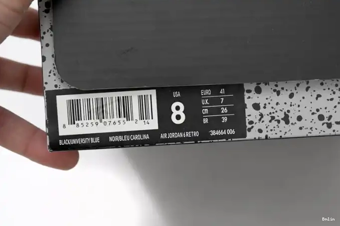Bmlin 384664-006 6 Jordan UNC Retro Air 0604